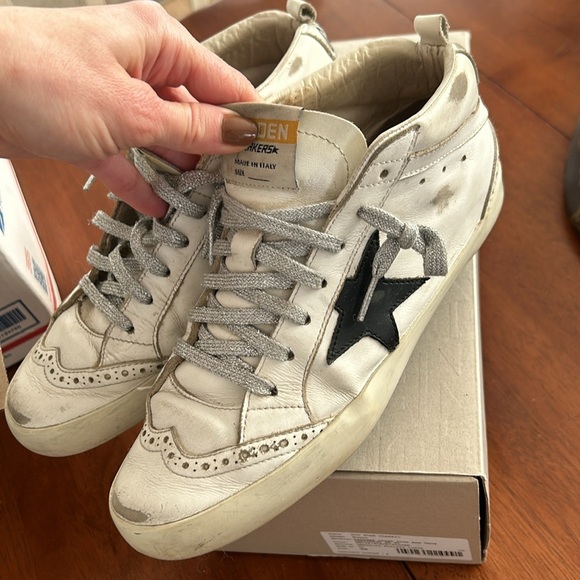 authentic midstar mid star golden goose 38 preowned tennis shoes sneakers - Picture 15 of 16